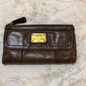 Leather Fossil Wallet
